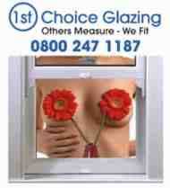 1st choice glazing advert
