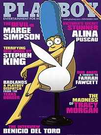 Playboy with Marge Simpson