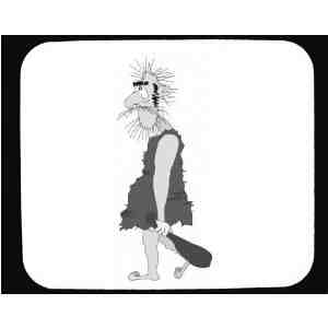 SHOPZEUS Caveman Decorated Mouse Pad