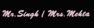 mr singh and mrs mehta logo