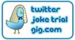 twitter joke trial gig logo