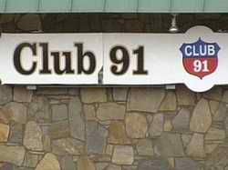 Club 91 sign