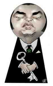 cartoon morocco king keyholejpg