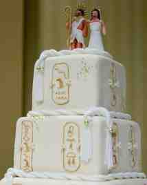 egyptian wedding cake