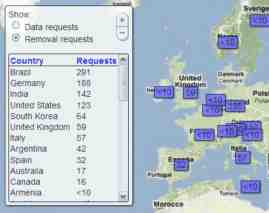 google europe censor requests