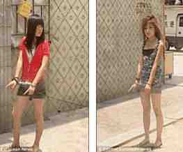 shackled girls