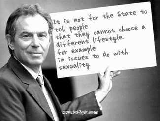 Blair lies