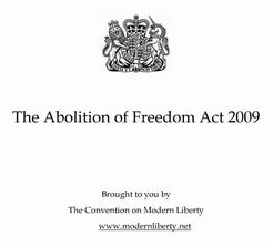 Ablition of Freedom Act 2009