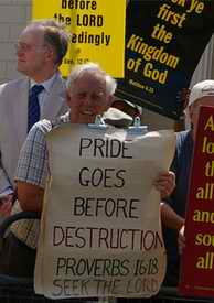 anti gay protest