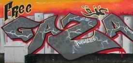 Free Gaza mural