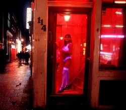 Amsterdam red light area