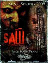 Saw ride poster