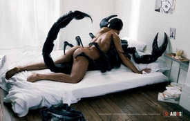 HIV warning scorpian