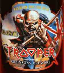 trooper beer label