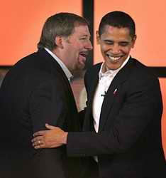 Barack Obama and Rick Warren