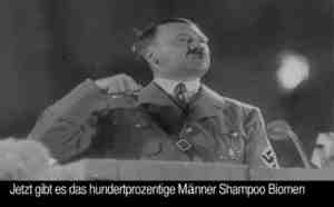 hitler shampoo advert video